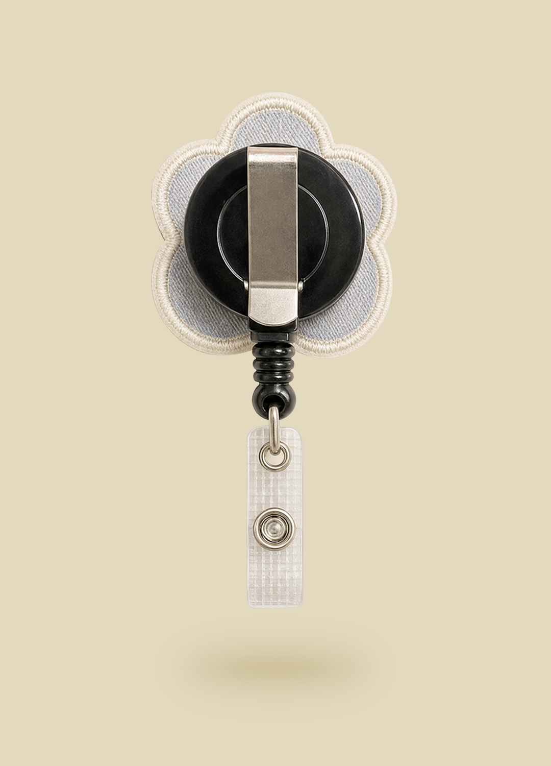 Blue Flower Badge Reel