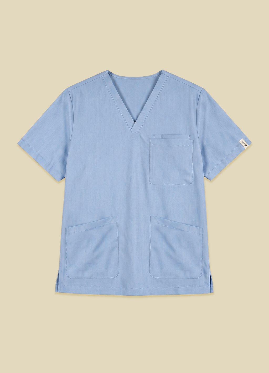 Carbon Blue Men's Scrub Top