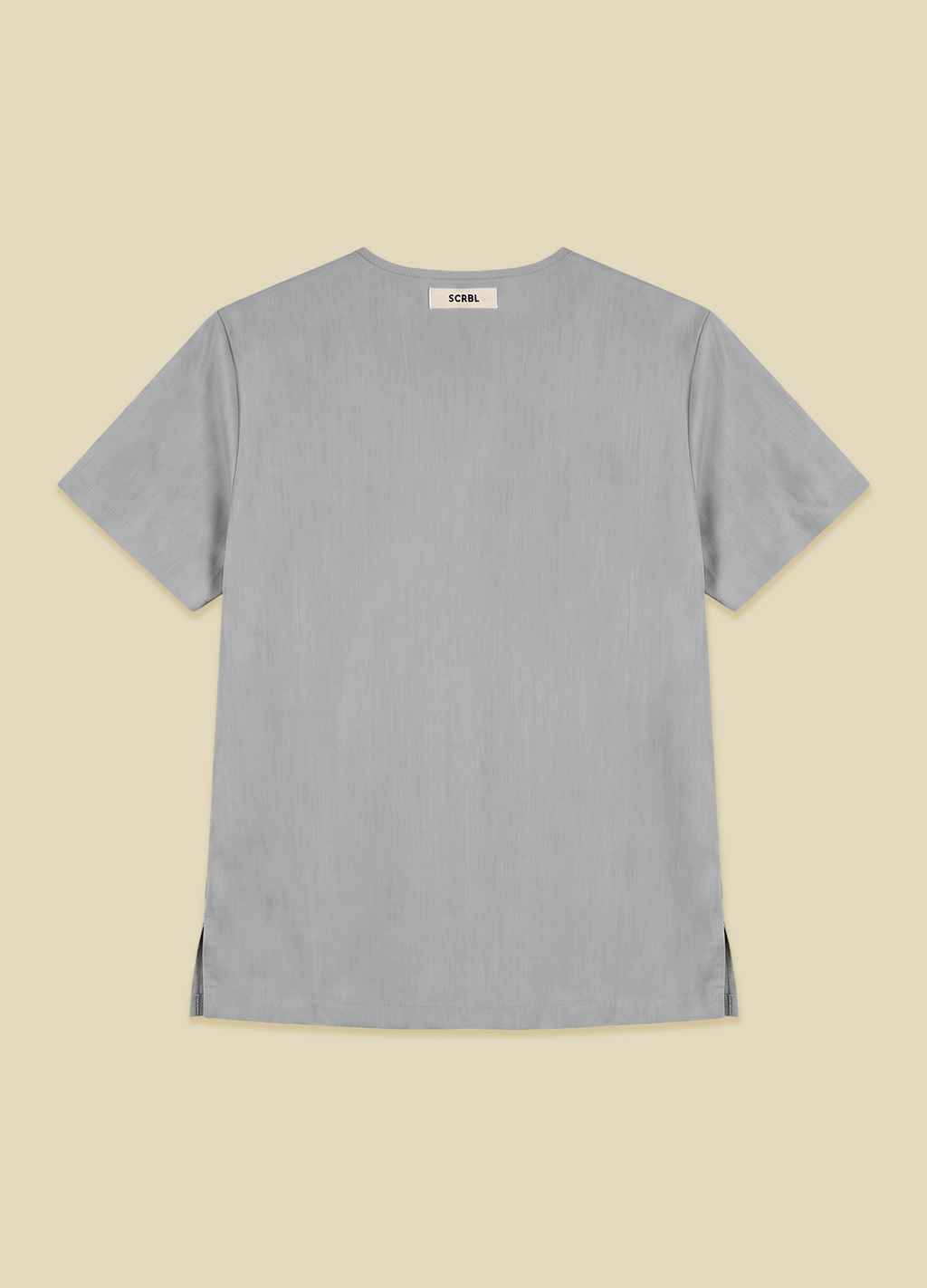 Smudge Gray Men's Scrub Top
