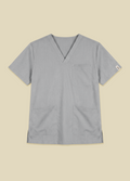 Smudged Gray Men's Scrub Top