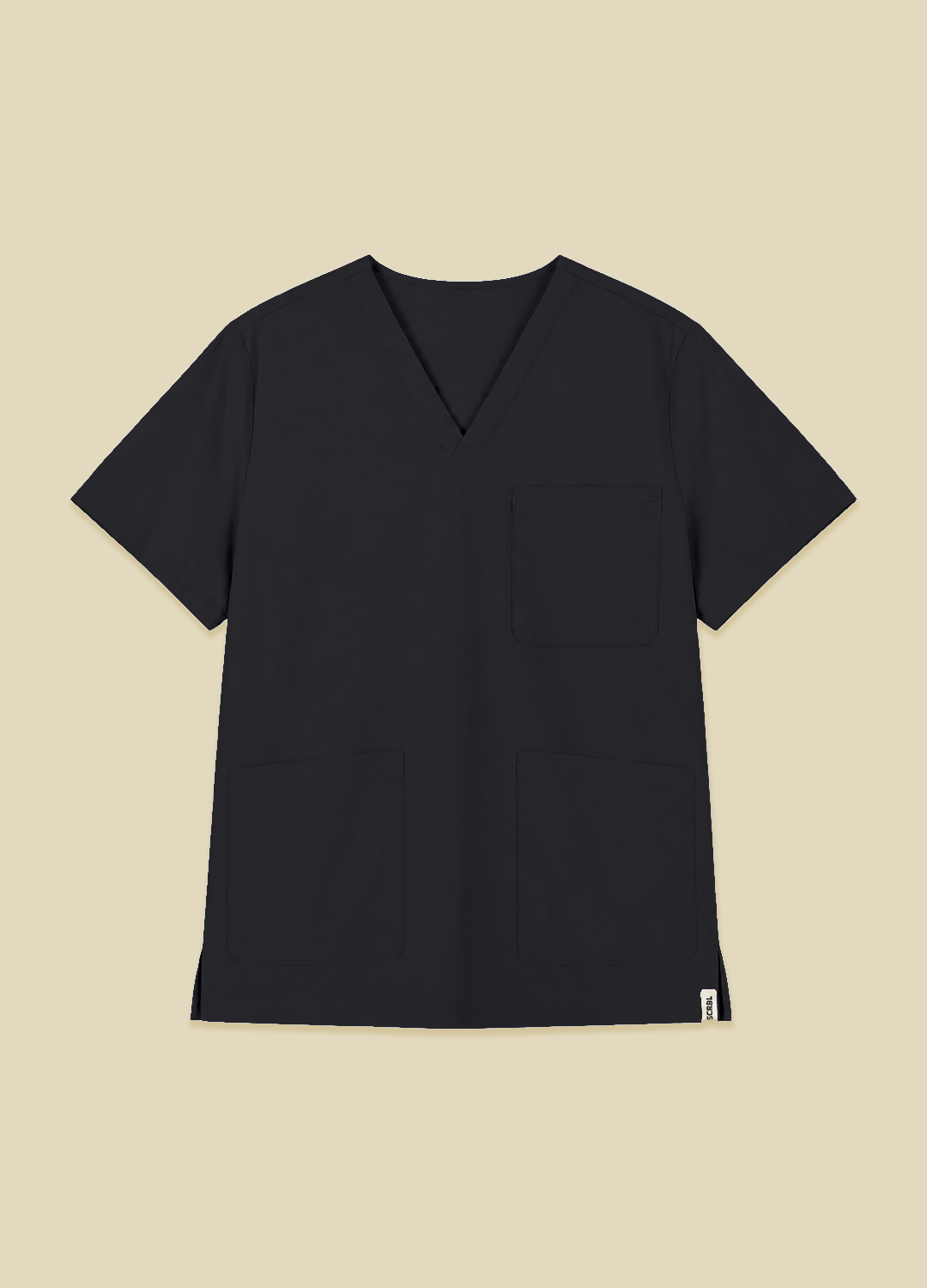 Graphite Black Women's Scrub Top