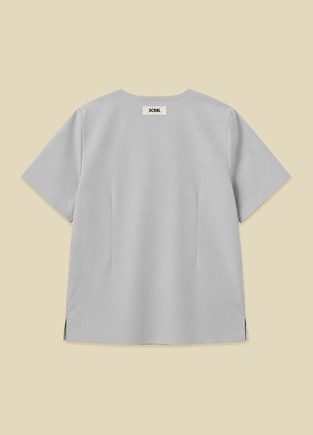 Smudge Gray Women's Scrub Top