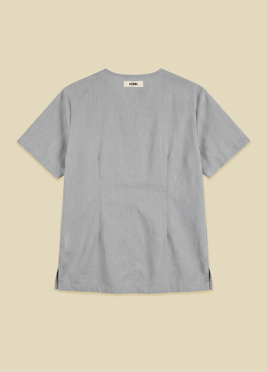 Smudge Gray Women's Scrub Top