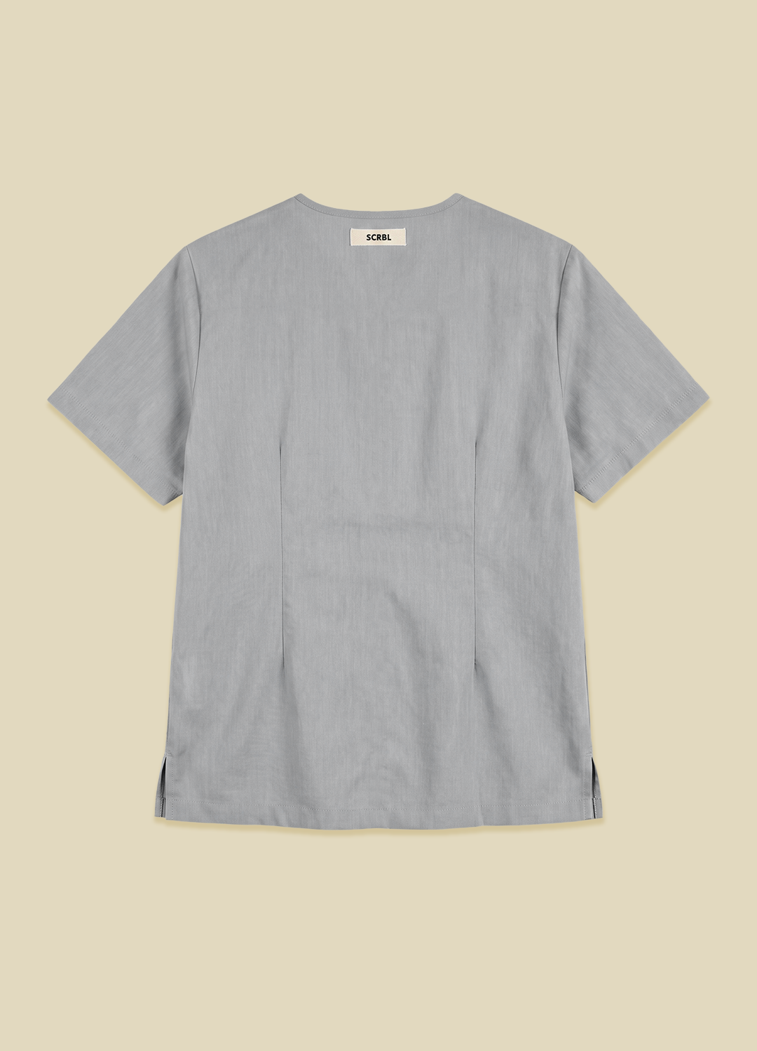 Smudge Gray Women's Scrub Top