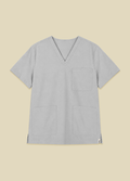Smudge Gray Women's Scrub Top