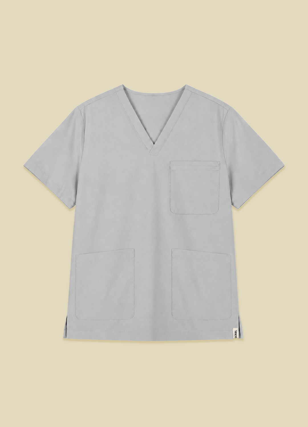 Smudge Gray Women's Scrub Top